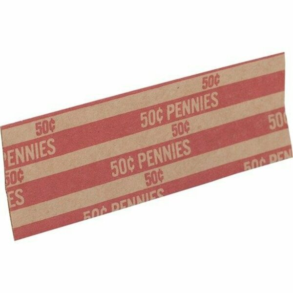 Sparco Products COIN WRAPPER, 60 LB., PENNIES, .50, 1000, 1000PK SPRTCW01